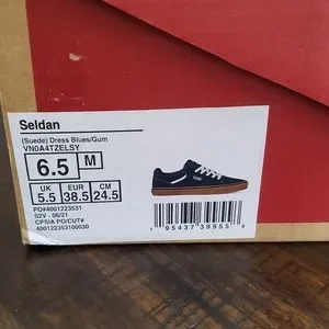 Vans | Shoes | Vans Seldan Suede Dress Bluesgum Men Size 65  display picture 3